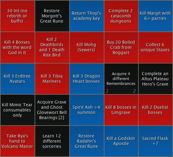 Bingo Board for Team Positive Vibes vs Team Jo W Bush